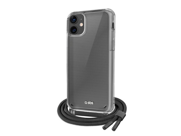 SBS Transparente Hülle mit farbigem Umhängeband für das iPhone 12/12 Pro Kaufuniversum - SBS Transparente Hülle mit farbigem Umhängeband für das iPhone 12/12 Pro