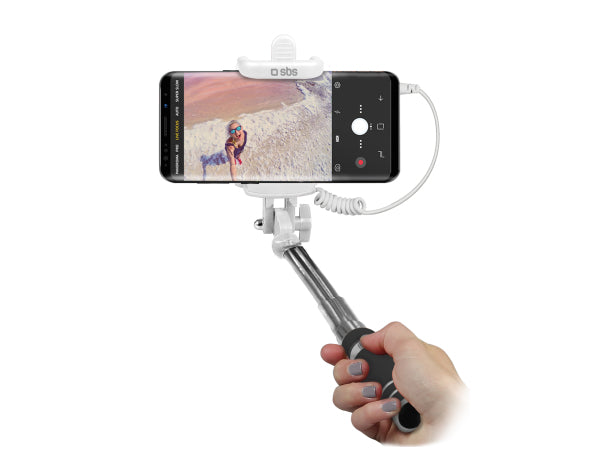 SBS Mini-Selfie Stick mit Klinkenstecker 3,5 mm Kaufuniversum - SBS Mini-Selfie Stick mit Klinkenstecker 3,5 mm