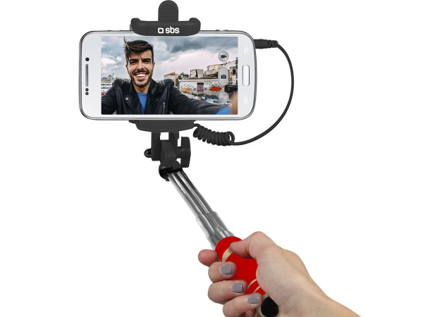 SBS Mini-Selfie Stick mit Klinkenstecker 3,5 mm Kaufuniversum - SBS Mini-Selfie Stick mit Klinkenstecker 3,5 mm