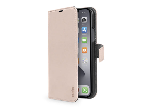 SBS Book Case Wallet für iPhone 14/13 mit Standfunktion Kaufuniversum - SBS Book Case Wallet für iPhone 14/13 mit Standfunktion
