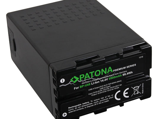 Patona Premium Akku Sony BP-U68