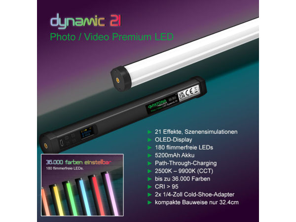 Patona LED RGB Stableuchte Dynamic 21 Kaufuniversum - Patona LED RGB Stableuchte Dynamic 21