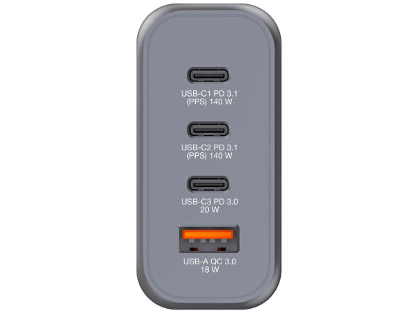Verbatim GaN 4 Port Charger 140W Kaufuniversum - Verbatim GaN 4 Port Charger 140W