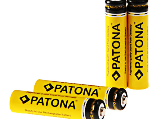 Patona Akku 4x Micro AAA 900mAh NiMH