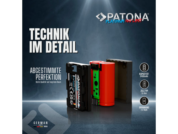Patona Platinum Akku Sony NP-FZ100 USB-C Kaufuniversum - Patona Platinum Akku Sony NP-FZ100 USB-C