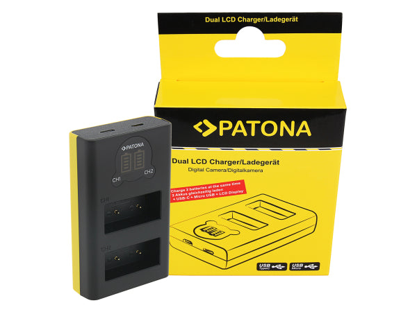 Patona Dual LCD USB Fujifilm NP-W126 Kaufuniversum - Patona Dual LCD USB Fujifilm NP-W126