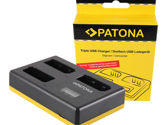 Patona Triple Ladeg. USB Nikon EN-EL14