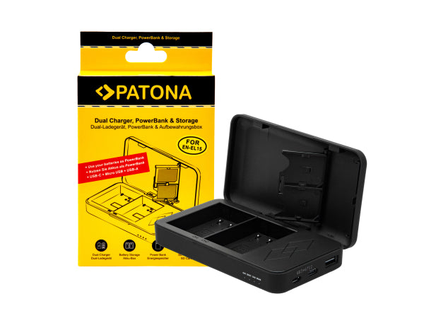 Patona Dual Ladegerät EN-EL15 Powerbank Kaufuniversum - Patona Dual Ladegerät EN-EL15 Powerbank