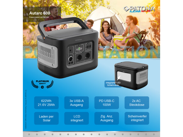 Patona Portable Powerstation 600 Kaufuniversum - Patona Portable Powerstation 600