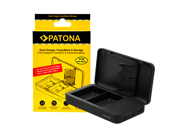 Patona Dual Ladegerät NP-W235 Powerbank Kaufuniversum - Patona Dual Ladegerät NP-W235 Powerbank
