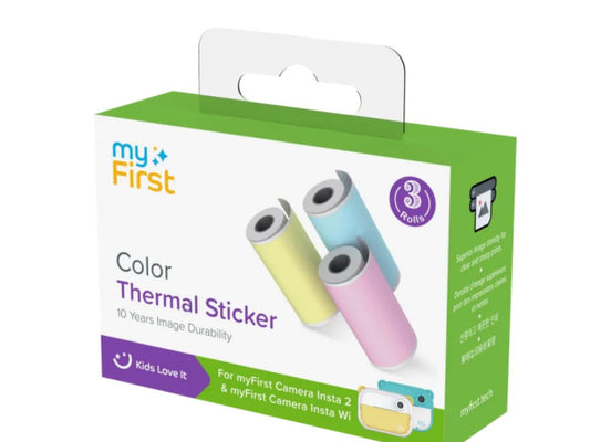 myFirst Thermal Sticker Yellow Pink Blue