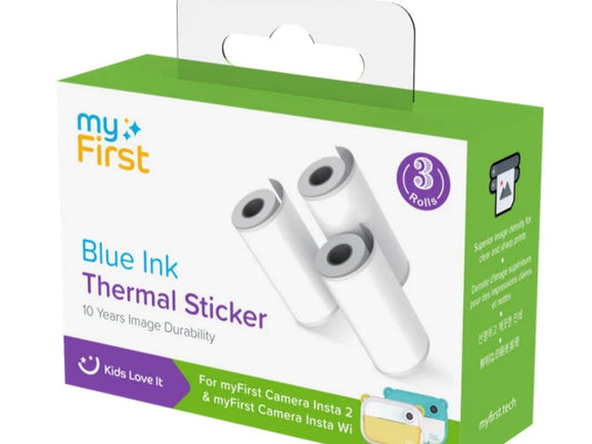 myFirst Thermal Sticker White Blue Ink