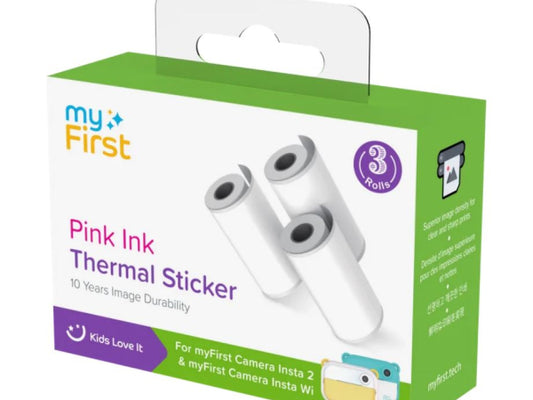 myFirst Thermal Sticker White Pink Ink