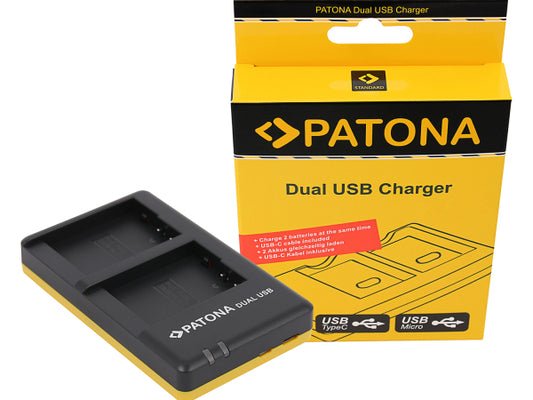 Patona Ladeg. Dual USB Panasonic BLC12