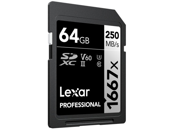 Lexar 1667x UHS-II SDXC 64GB Silver Kaufuniversum - Lexar 1667x UHS-II SDXC 64GB Silver