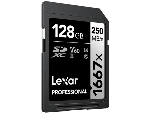 Lexar 1667x UHS-II SDXC 128GB Silver