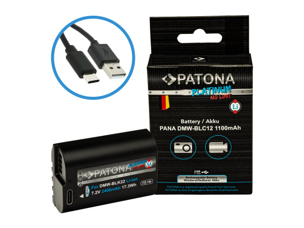 Patona Platinum USB-C Panasonic BLC12 Kaufuniversum - Patona Platinum USB-C Panasonic BLC12