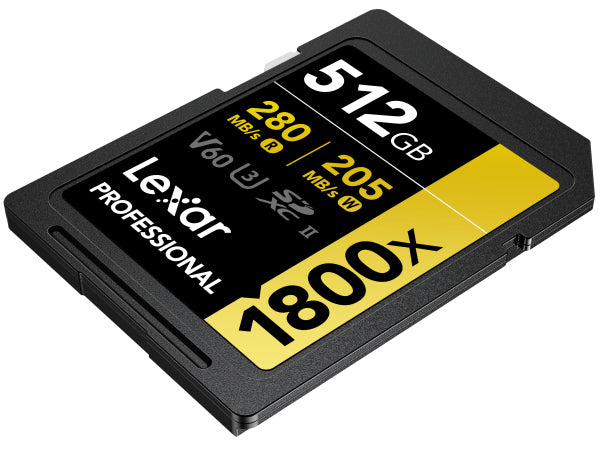 Lexar 1800x UHS-II SDXC 512GB Gold Kaufuniversum - Lexar 1800x UHS-II SDXC 512GB Gold