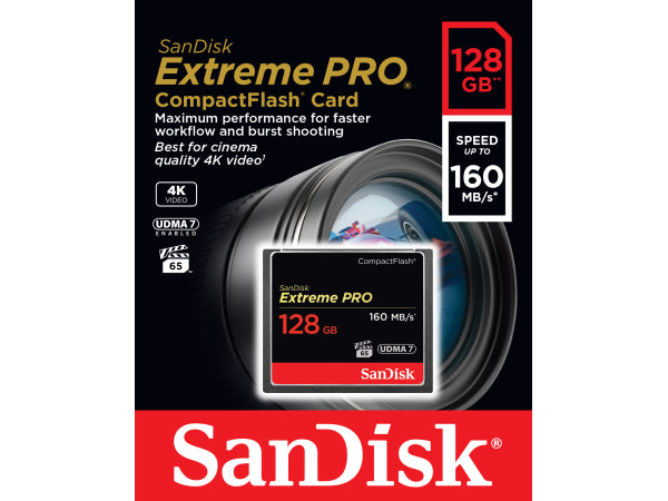 Sandisk ExtremePro 160MB/s CF 128GB Kaufuniversum - Sandisk ExtremePro 160MB/s CF 128GB
