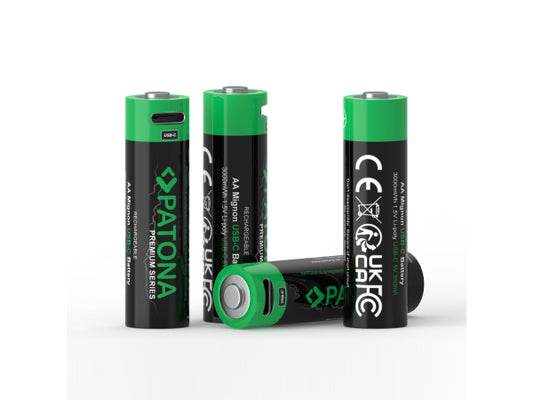 Patona Premium Akku 4x Micro AA USB-C