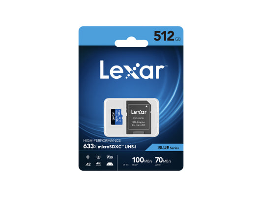 Lexar micro SDXC 100MB/s 512GB Blue m.A