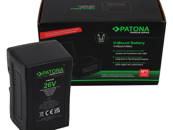 Patona Premium Akku V-Mount 26V 302Wh Kaufuniversum - Patona Premium Akku V-Mount 26V 302Wh