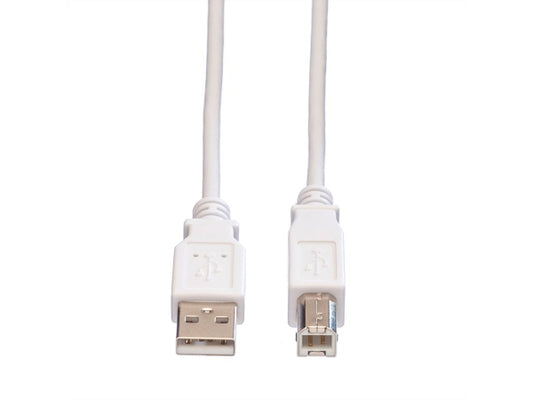 ProLine VALUE USB 2.0 Kabel, A-B, white (4.5 m)