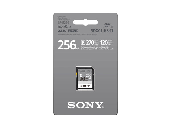 Sony SF-E SDXC 256GB UHS-II 270MBs Kaufuniversum - Sony SF-E SDXC 256GB UHS-II 270MBs