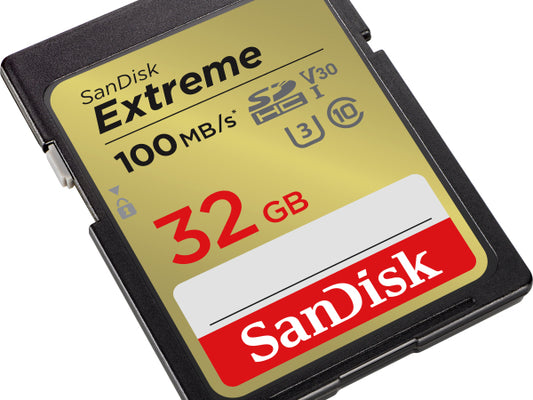 SanDisk Extreme 100MB/s SDHC 32GB V30