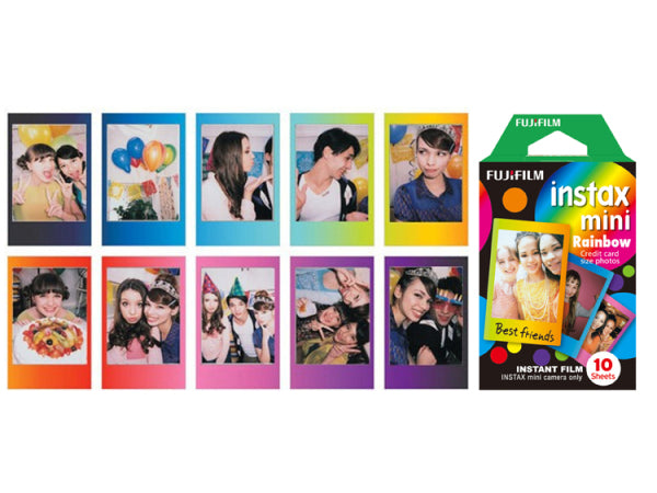 Fujifilm Instax Mini 10 Blatt Rainbow Kaufuniversum - Fujifilm Instax Mini 10 Blatt Rainbow