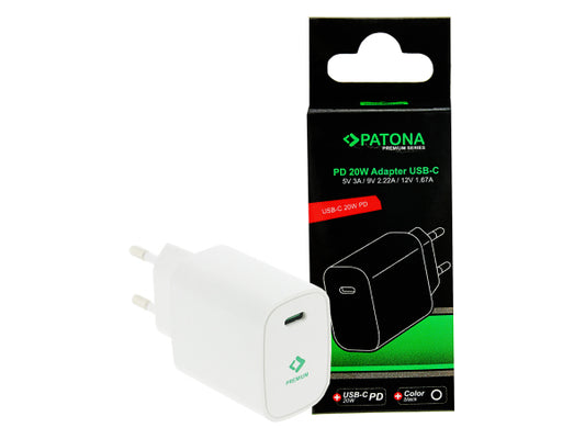 Patona Netzteil PD 20W USB-C 5V 3A White