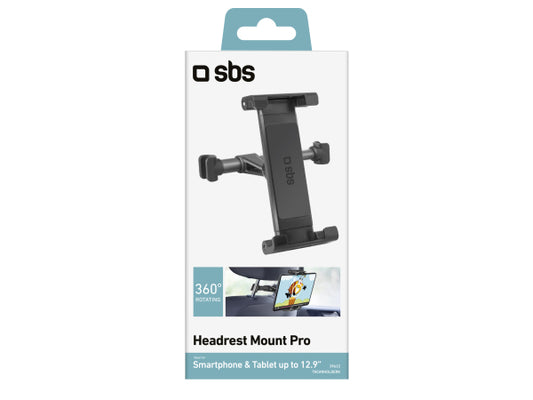 SBS Kopfstützenhalterung für Smartphones und Tablets bis zu 12,9 Zoll.