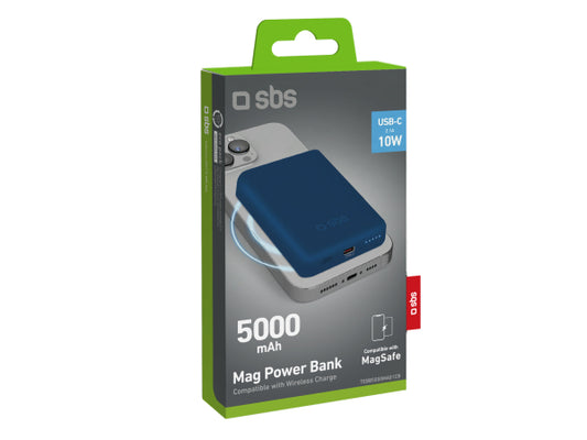 SBS 5000 mAh kabellose magnetische Powerbank