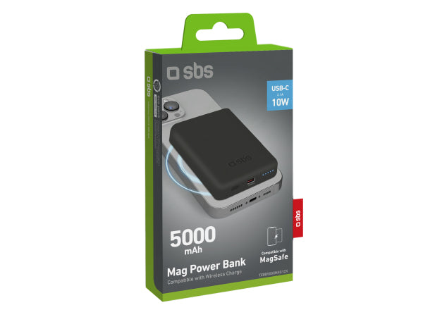 SBS 5000 mAh kabellose magnetische Powerbank Kaufuniversum - SBS 5000 mAh kabellose magnetische Powerbank