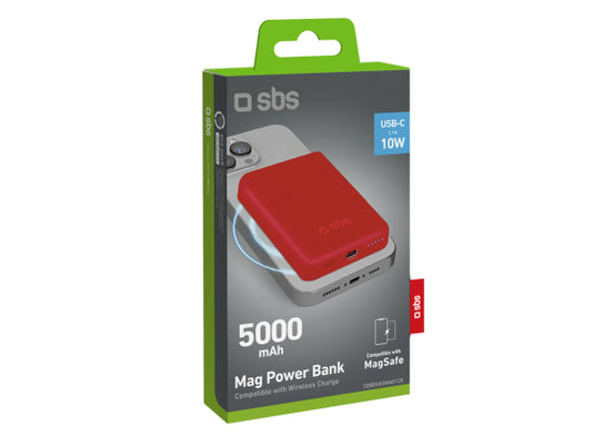 SBS 5000 mAh kabellose magnetische Powerbank