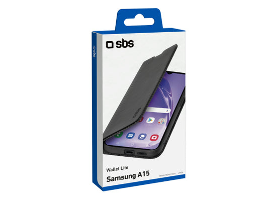 SBS Bookcase Wallet Lite-Hülle für Samsung Galaxy A15