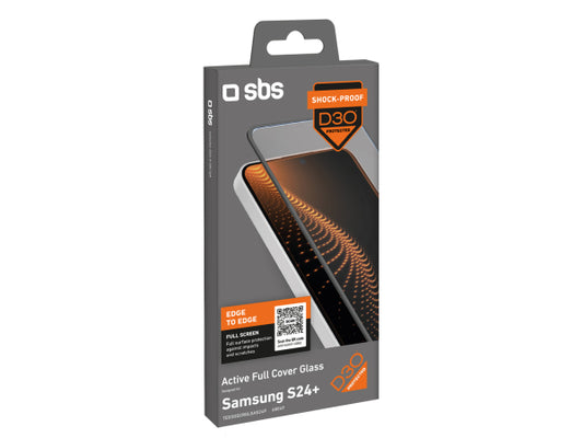 SBS Extrem widerstandsfähiges Glas für Samsung Galaxy S24+ mit D3O-Technologie