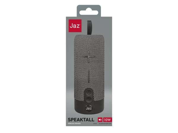 JAZ Tall 10 Watt - True Wireless Stereo Lautsprecher mit mehreren Eingängen und Stoffbezug Kaufuniversum - JAZ Tall 10 Watt - True Wireless Stereo Lautsprecher mit mehreren Eingängen und Stoffbezug