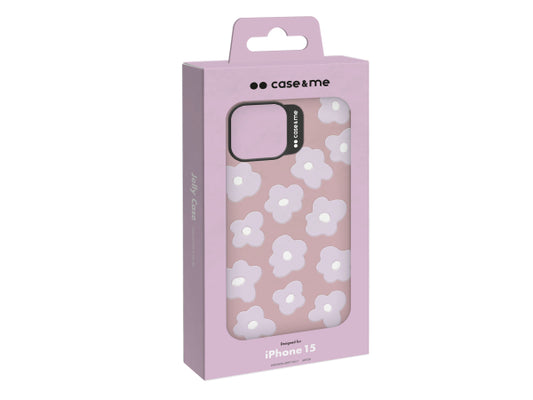 CASEME Cover Jelly für iPhone 15 mit geprägtem Muster