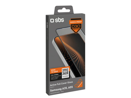 SBS Extrem widerstandsfähiges Glas für Samsung Galaxy A35/A55 mit D3O-Technologie