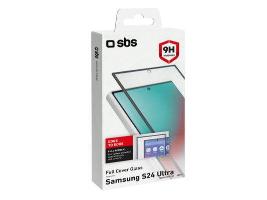 SBS Glas Displayschutz 4D Full Glass für Samsung Galaxy S24 Ultra