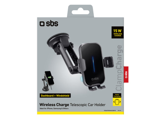 SBS Armaturenbrett-/Windschutzscheibenhalterung für kabelloses Aufladen mit 15 W