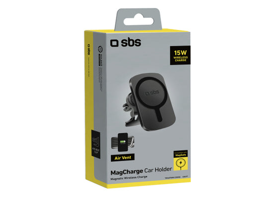 SBS Schwenkbare Autohalterung mit kabelloser Ladefunktion für MagSafe-kompatible iPhones