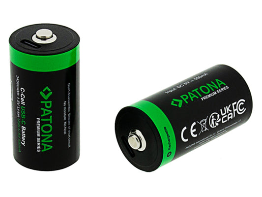 Patona Premium Akku 2x LR14 USB-C