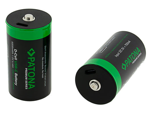 Patona Premium Akku 2X LR20 USB-C