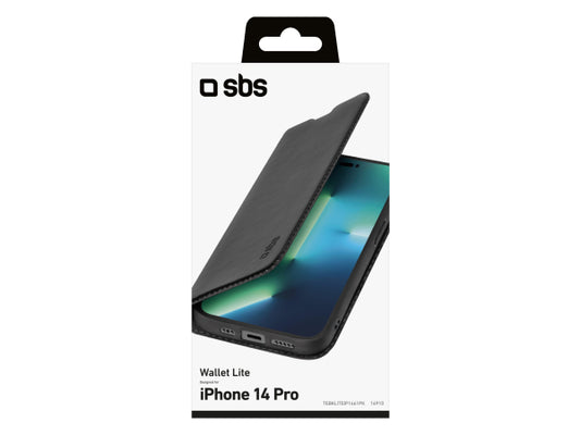 SBS Bookcase Wallet Lite-Hülle für iPhone 14 Pro