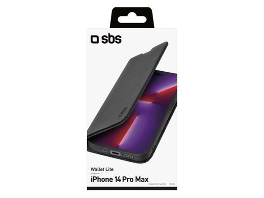 SBS Bookcase Wallet Lite-Hülle für iPhone 14 Pro Max