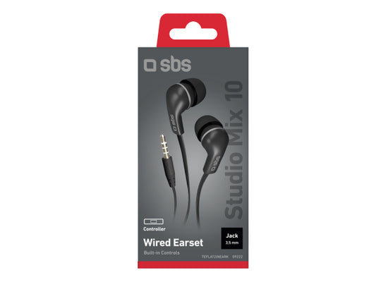 SBS Kopfhörer mit Kabel Stereo In-Ear Flat Studio Mix 30
