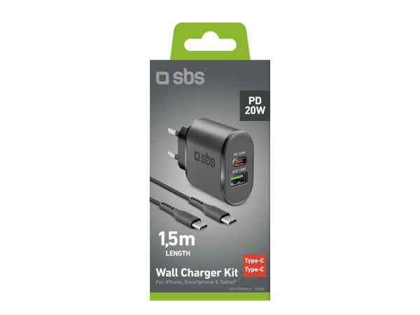 SBS Wall Charger Kit 20W Kaufuniversum - SBS Wall Charger Kit 20W
