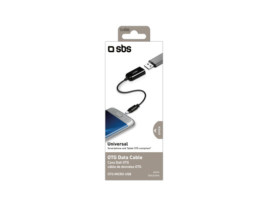 SBS OTG-Kabel mit USB-Adapter für Smartphone und Tablet